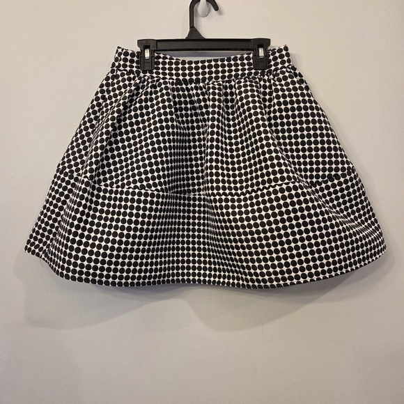 Express Polka Dot Mini Circle Skirt With Pockets Size 2 26" Waist - Picture 2 of 7